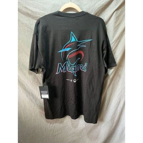 Rare Miami Marlins Unknwn Shirt Adult Extra Large Black Short Sleeve Tee Mens. - Picture 7 of 10